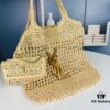 New Arrival Small YSL Icare Raffia Bag with Mini Pouch