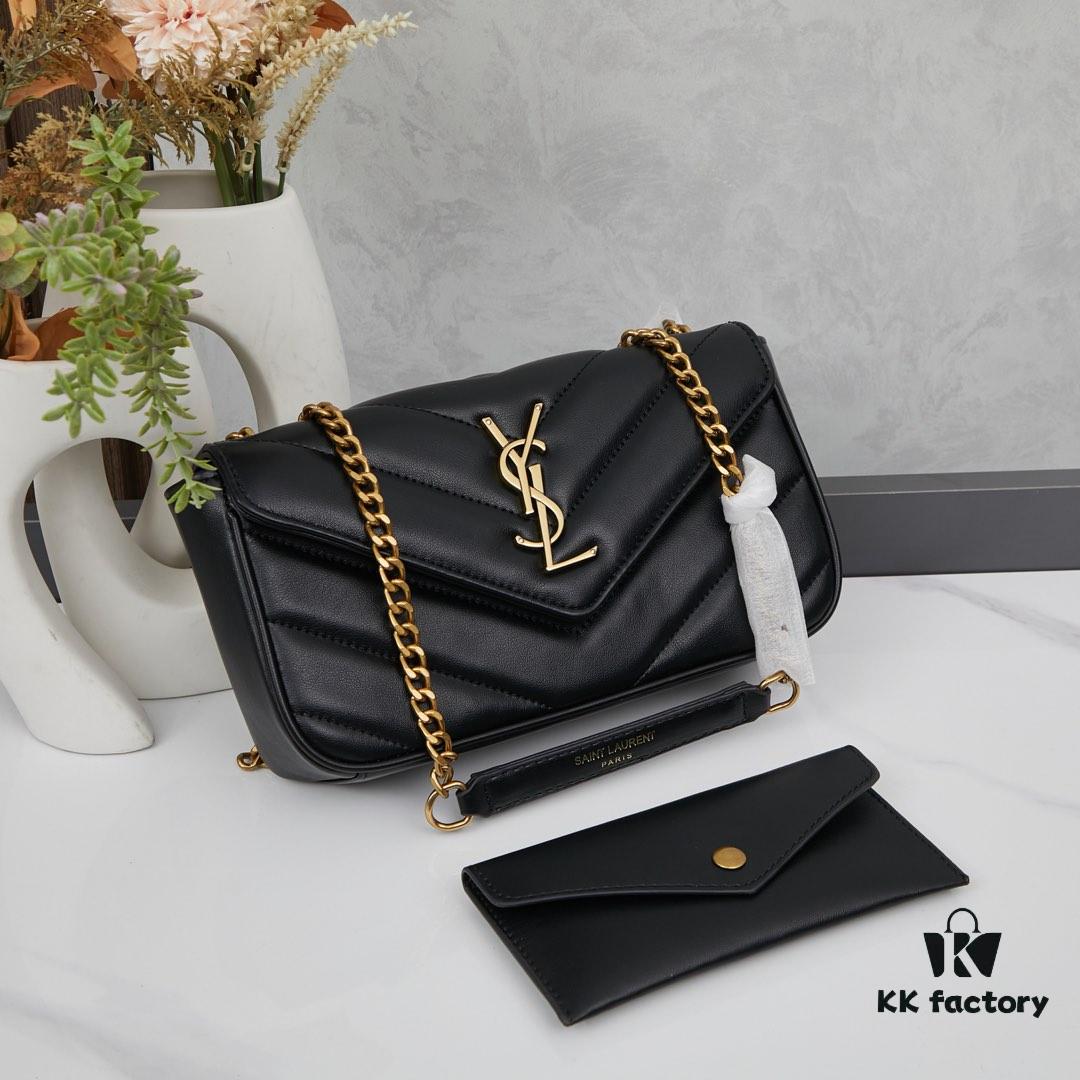 New Small YSL Saint Laurent LouLou Square Bag with Box