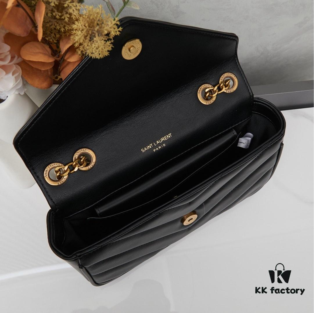 New Small YSL Saint Laurent LouLou Square Bag with Box