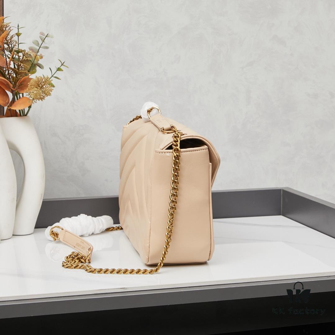 New Arrival with Box 💰 YSL LE MAILLON Quilted Lambskin Chain Bag