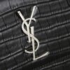 YSL SUNSET Crocodile Embossed Shiny Leather Chain Handbag with Box