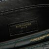 YSL SUNSET Crocodile-Embossed Shiny Leather Chain Handbag with Box