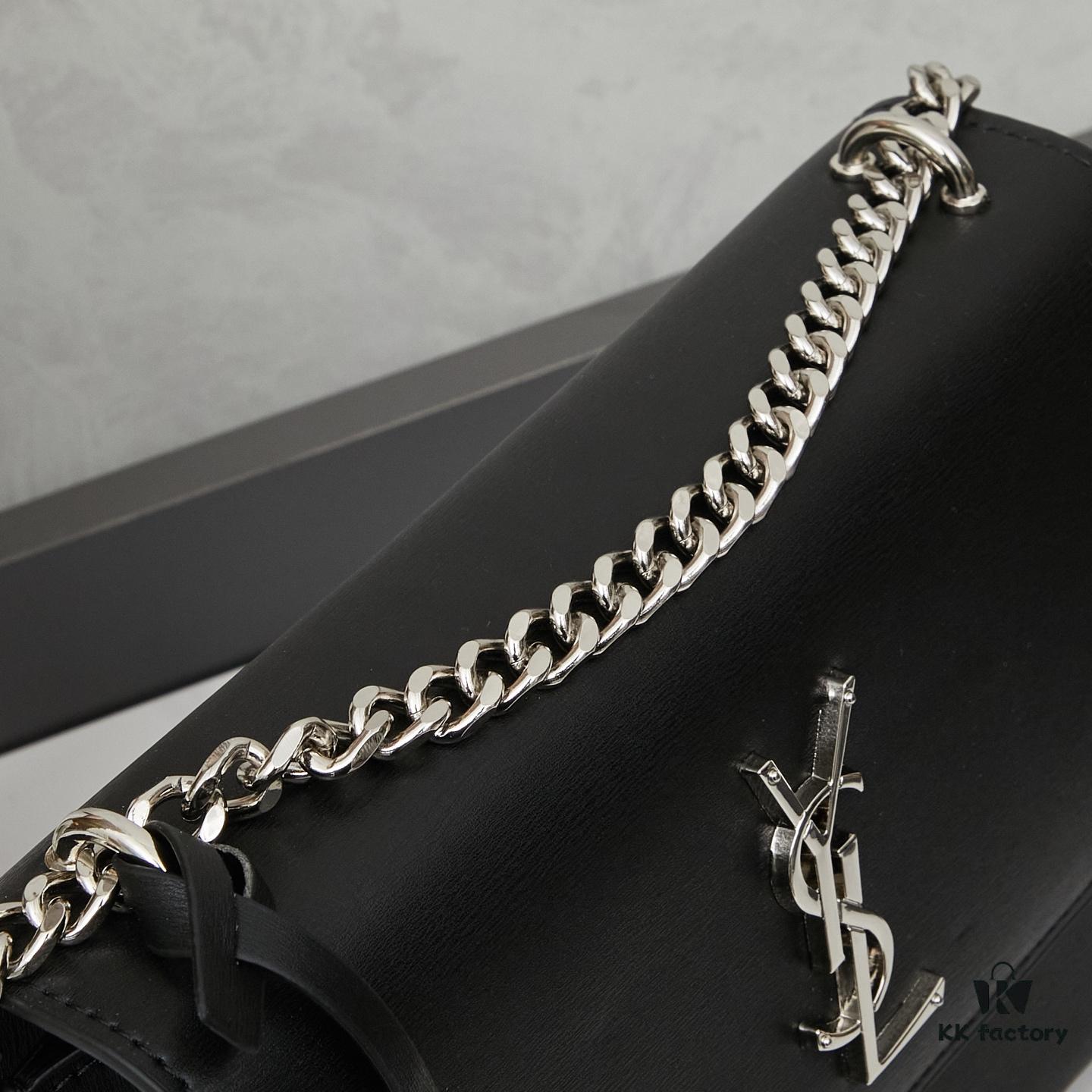New Arrival with Box 💰 YSL Sunset Chain Bag, Smooth Fine-Grained Calfskin