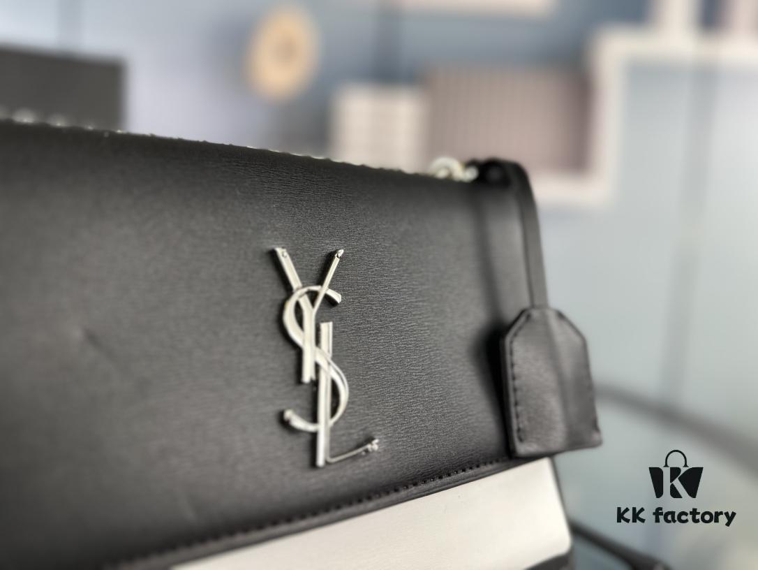 New Arrival with Box 💰 YSL Sunset Chain Bag, Smooth Fine Grain Calfskin