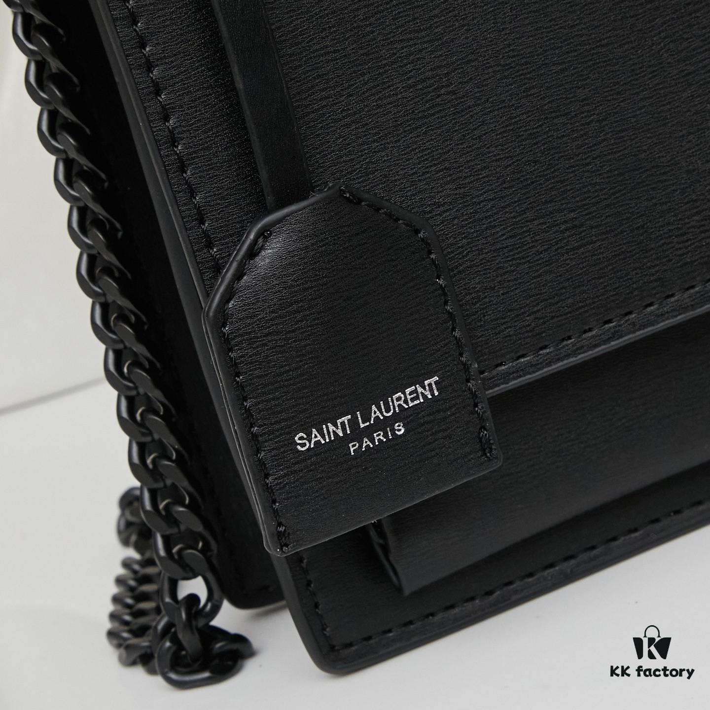 New Arrival with Box YSL Sunset Chain Bag - Smooth Fine Grain Calfskin
