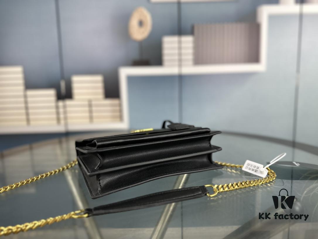 New Arrival with Box 💰 YSL Sunset Chain Bag, Smooth Fine Grain Calfskin