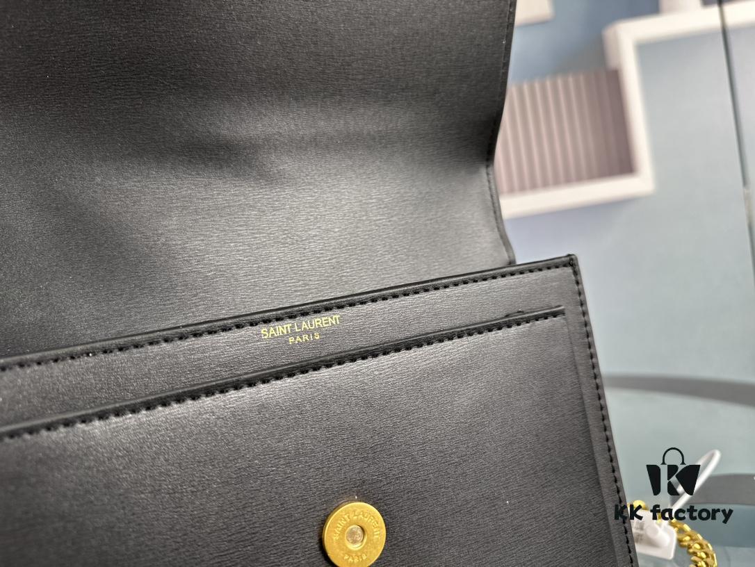 New Arrival with Box 💰 YSL Sunset Chain Bag, Smooth Fine Grain Calfskin