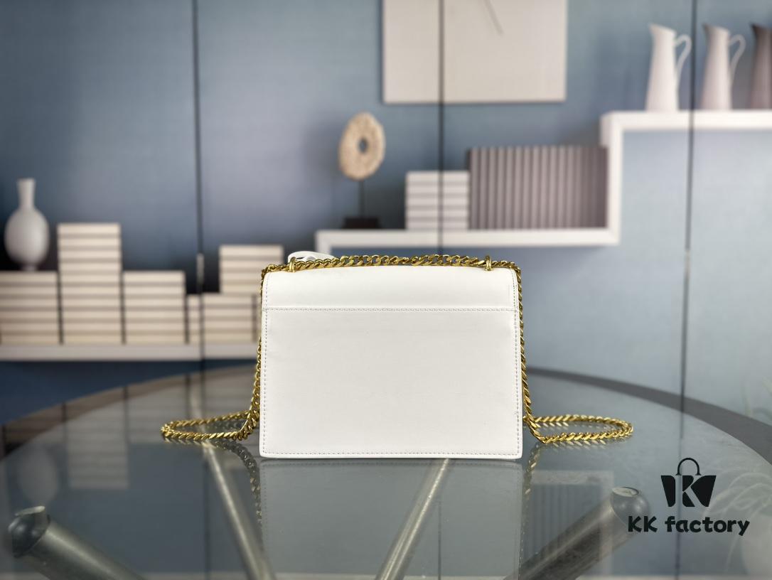 New Arrival with Box 💰 YSL Sunset Chain Bag, Smooth Fine Grain Calfskin Leather