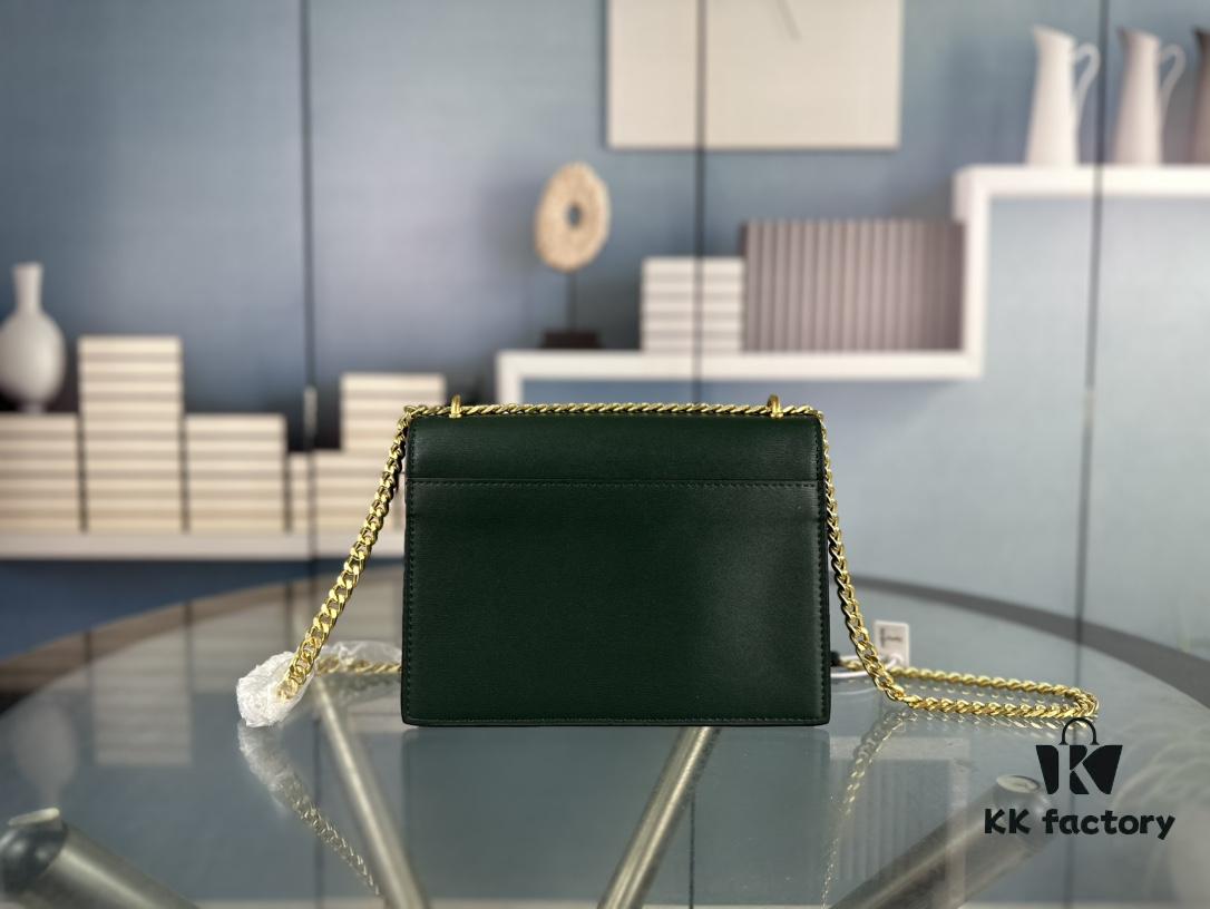 New Arrival with Box 💰 YSL Sunset Chain Bag, Smooth Fine Grain Calfskin