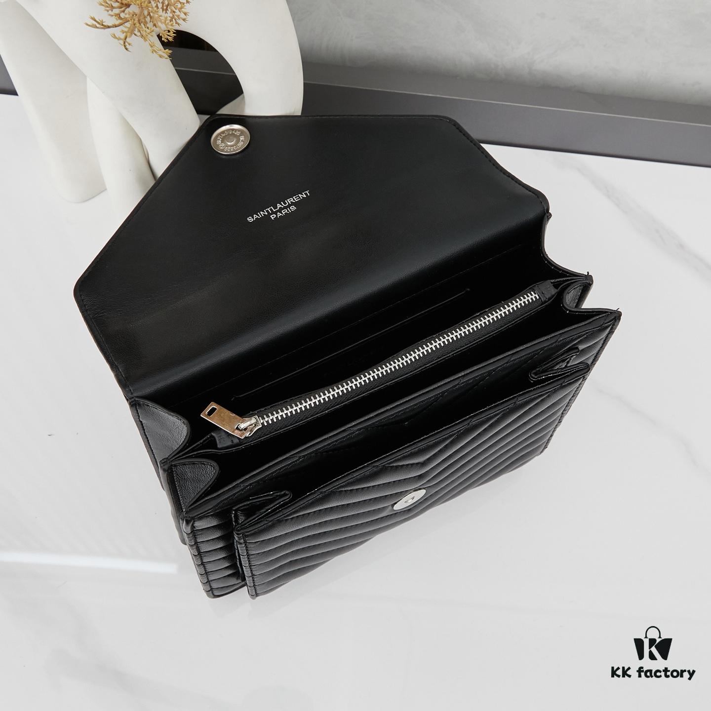 New Arrival with Box 💰 YSL LE MAILLON Quilted Lambskin Chain Bag