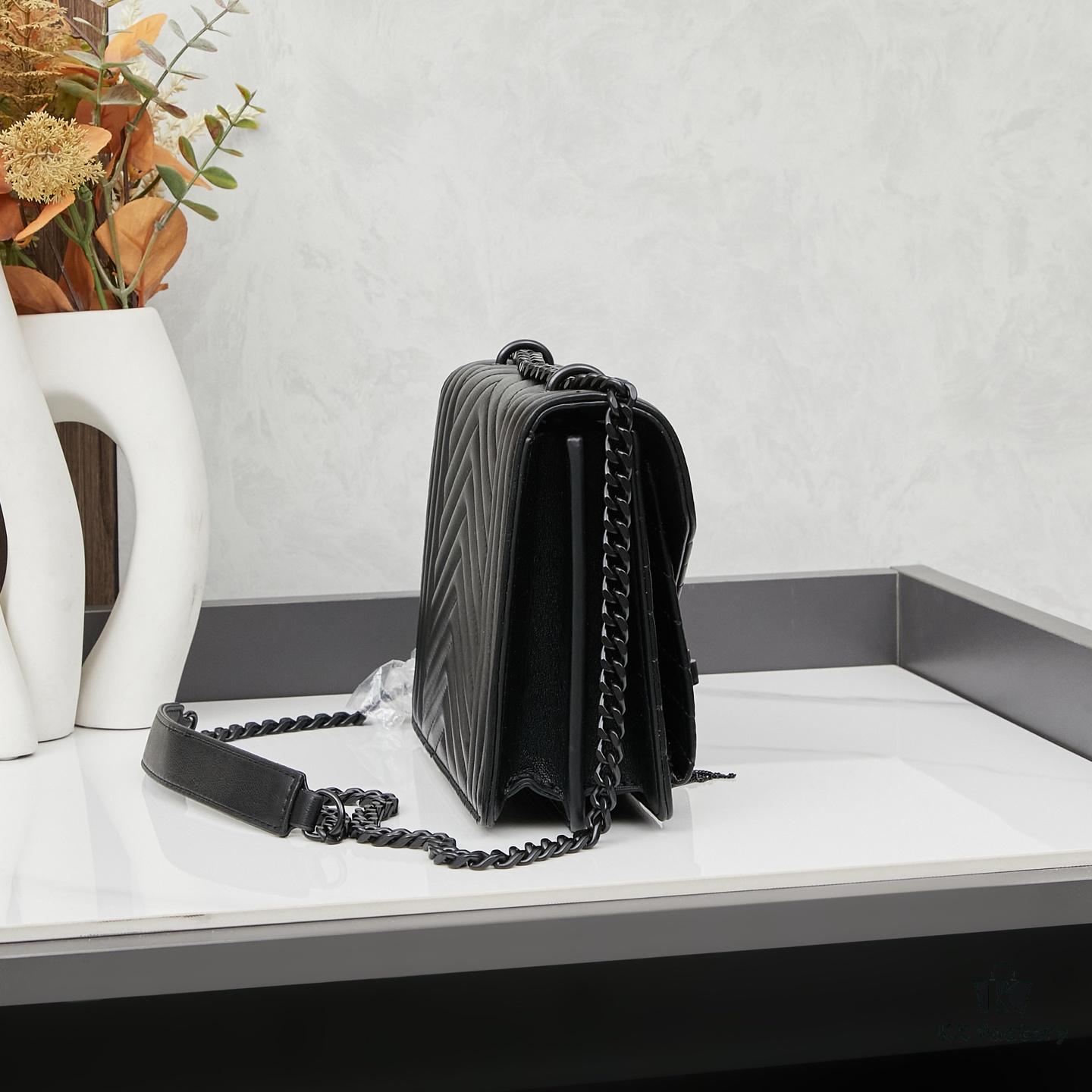 New Arrival with Box 💰 YSL LE MAILLON Quilted Lambskin Chain Bag