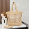 New Arrival Small YSL Icare Raffia Bag with Mini Pouch