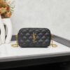 New Arrival with Box 💰 YSL Saint Laurent GABY Black Quilted Lambskin Women's Zip Clutch Bag Chain Bag Shoulder Bag