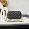 New Arrival with Box 💰 YSL Saint Laurent GABY Black Quilted Lambskin Women's Zip Clutch Bag Chain Bag Shoulder Bag