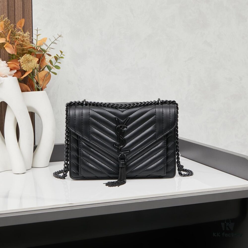 New Arrival with Box 💰 YSL LE MAILLON Quilted Lambskin Chain Bag