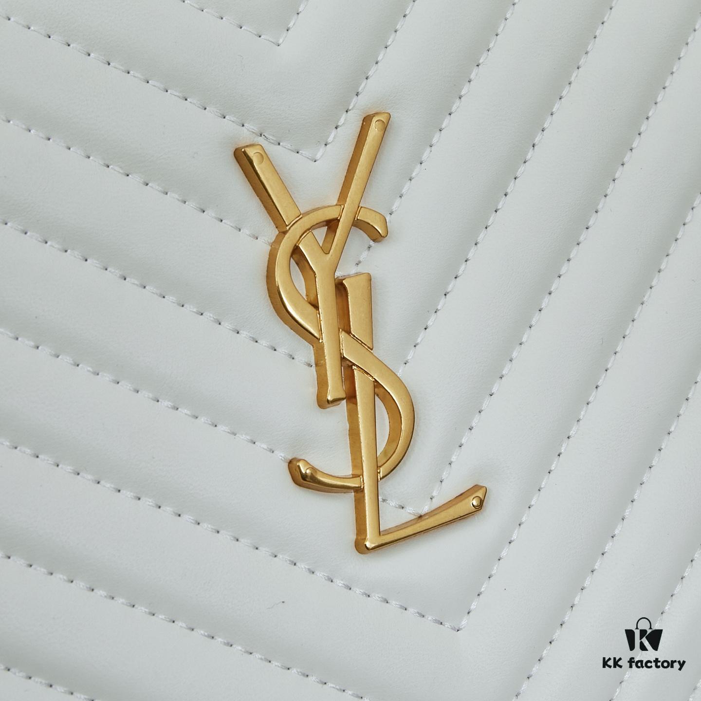 Upgraded LOU Quilted Genuine Leather Camera Bag MONOGRAM SAINT LAURENT Shoulder Bag with Box