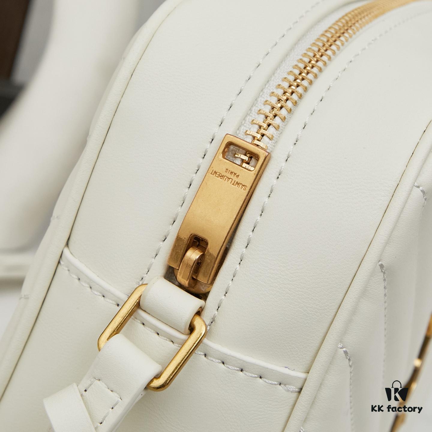 Upgraded LOU Quilted Genuine Leather Camera Bag MONOGRAM SAINT LAURENT Shoulder Bag with Box