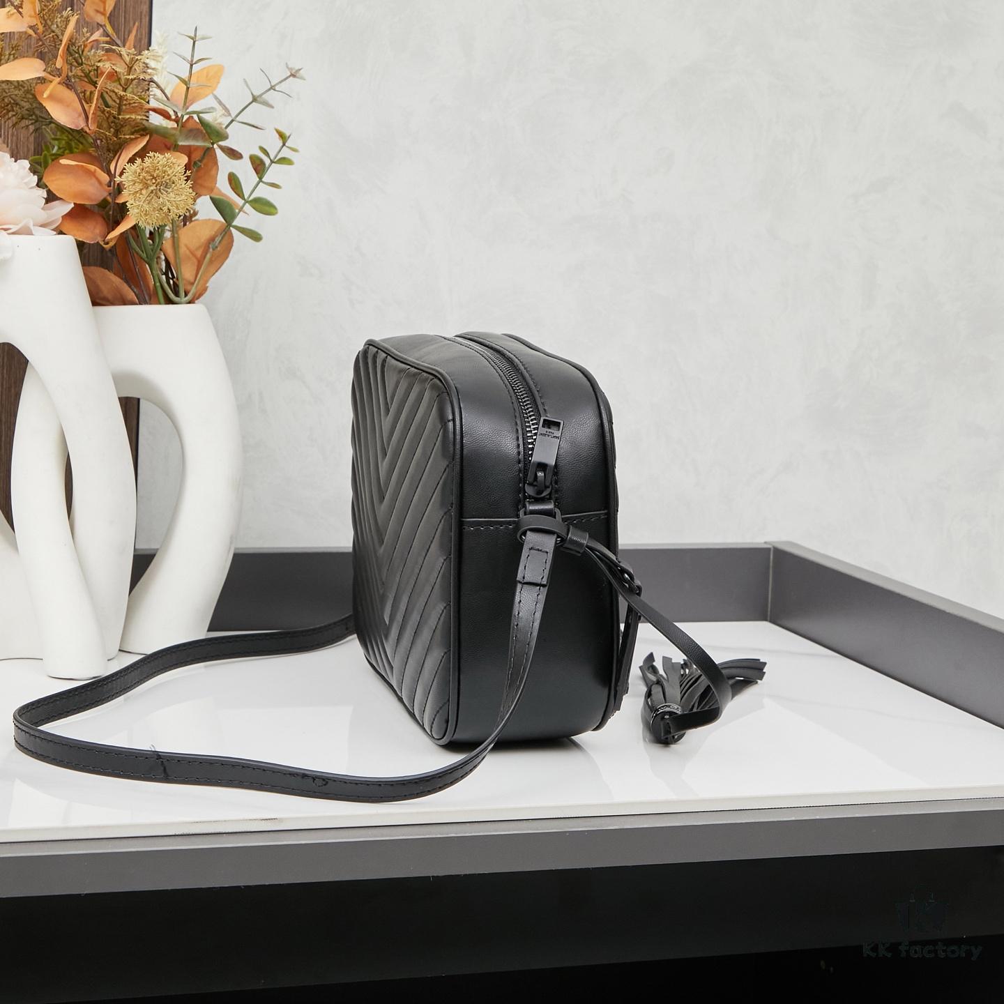 Upgraded Version 💰 Box Included Bestseller Outbound 🔝🔝🗣🗣‼️ LOU Quilted Genuine Leather Camera Bag MONOGRAM SAINT LAURENT Shoulder Bag