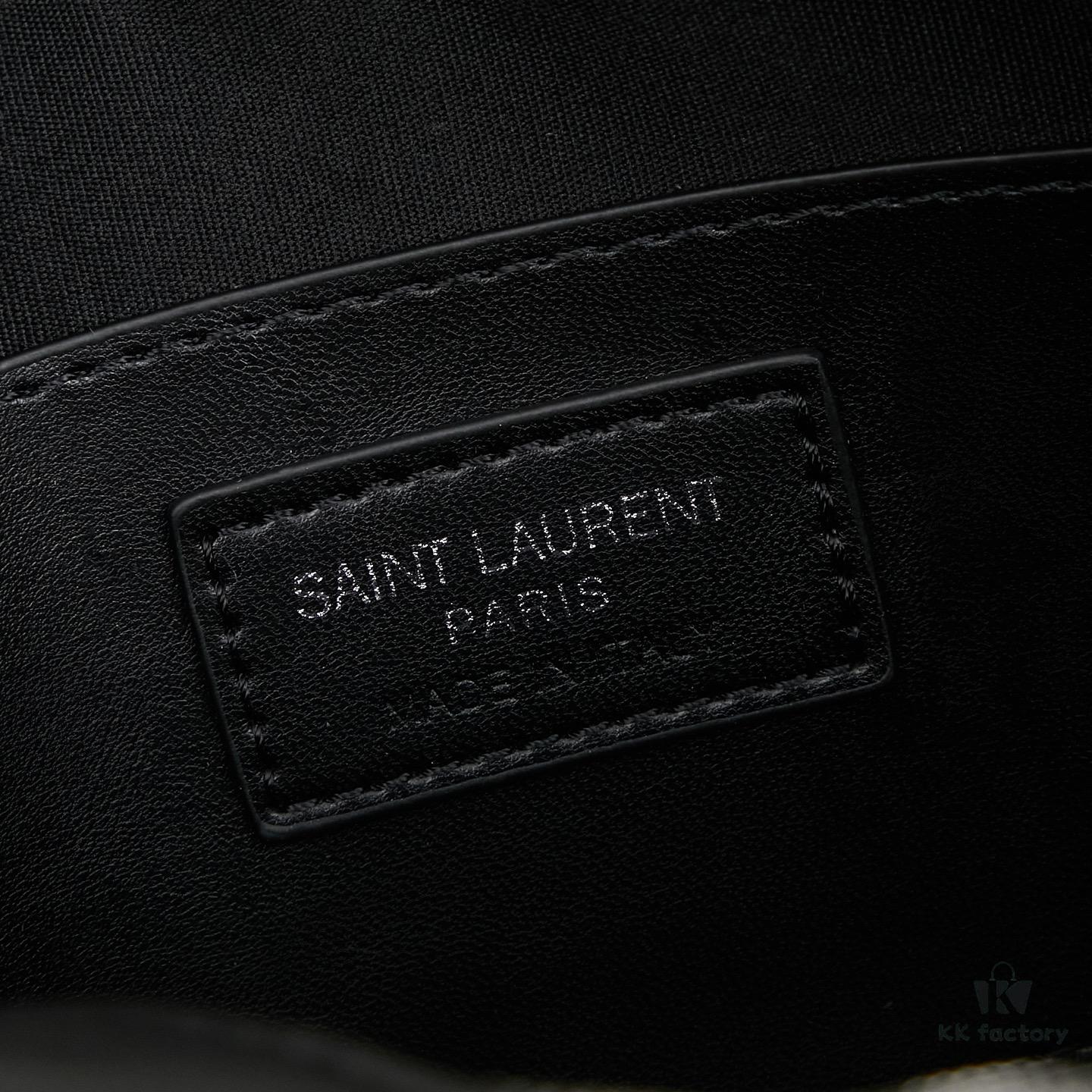 Upgraded LOU Quilted Genuine Leather Camera Bag MONOGRAM SAINT LAURENT Shoulder Bag with Box