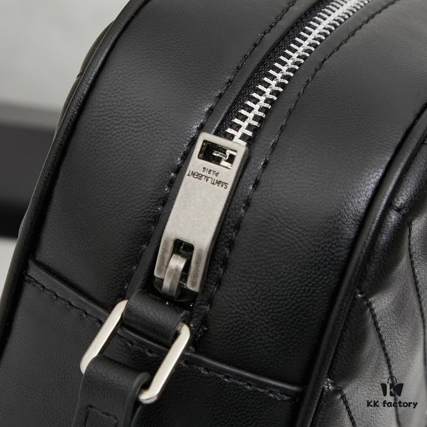 Upgraded LOU Quilted Genuine Leather Camera Bag MONOGRAM SAINT LAURENT Shoulder Bag with Box