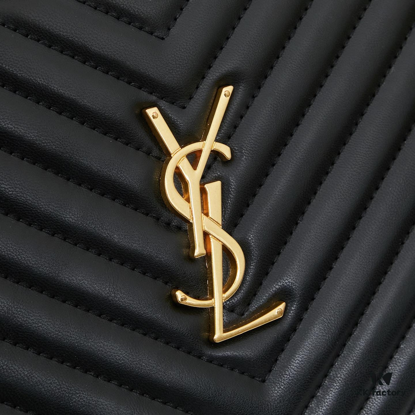 Upgraded LOU Quilted Genuine Leather Camera Bag MONOGRAM SAINT LAURENT Shoulder Bag with Box