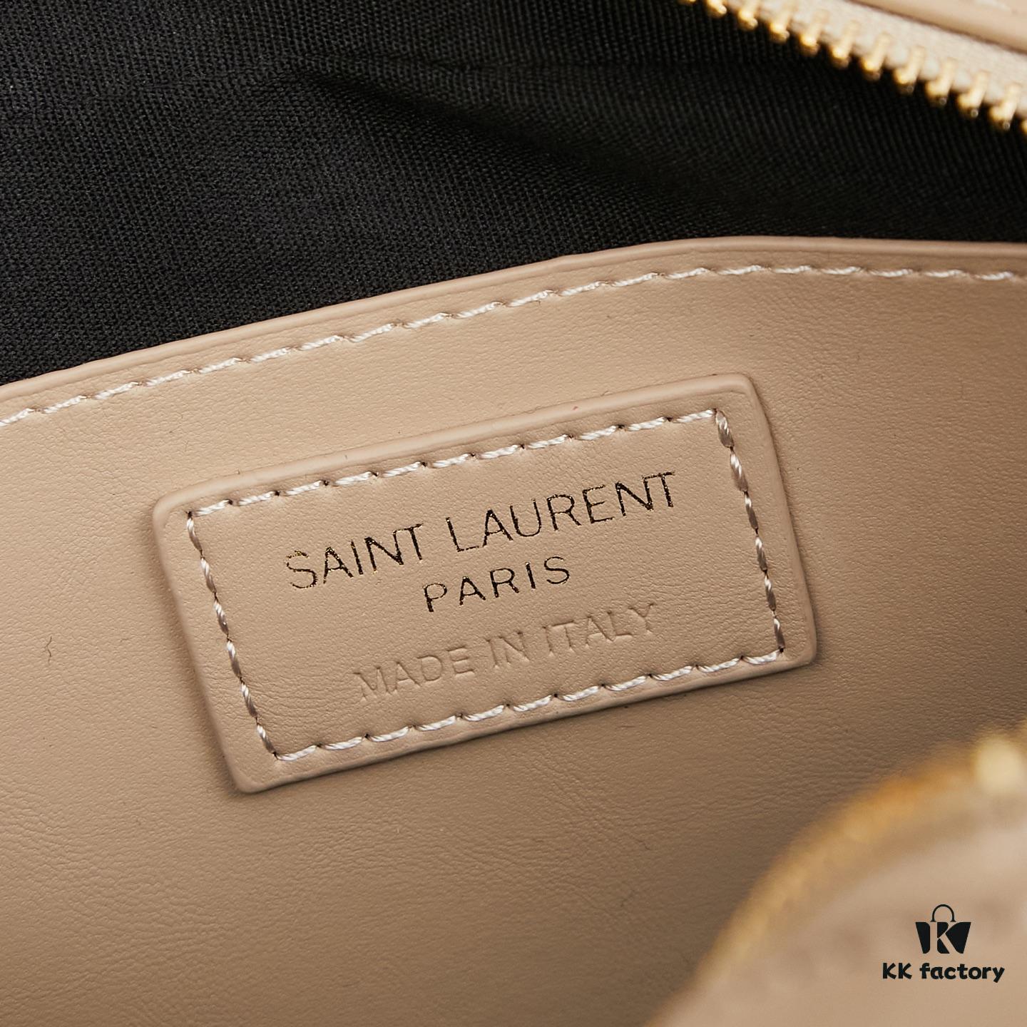 Upgraded YSL Monogram Saint Laurent Quilted Genuine Leather Camera Bag with Box