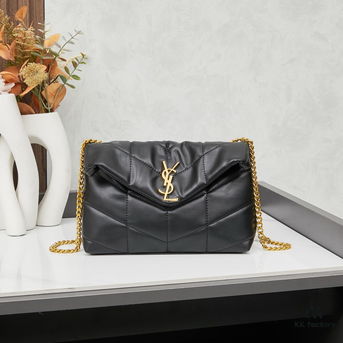 Upgraded Version with Box, Small Size YSL Loulou Puffer Pillow Cloud Bag Recommendation!