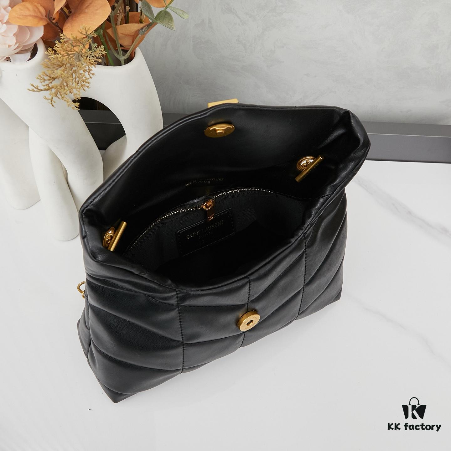 Upgraded Version with Box, Small Size YSL Loulou Puffer Pillow Cloud Bag Recommendation!