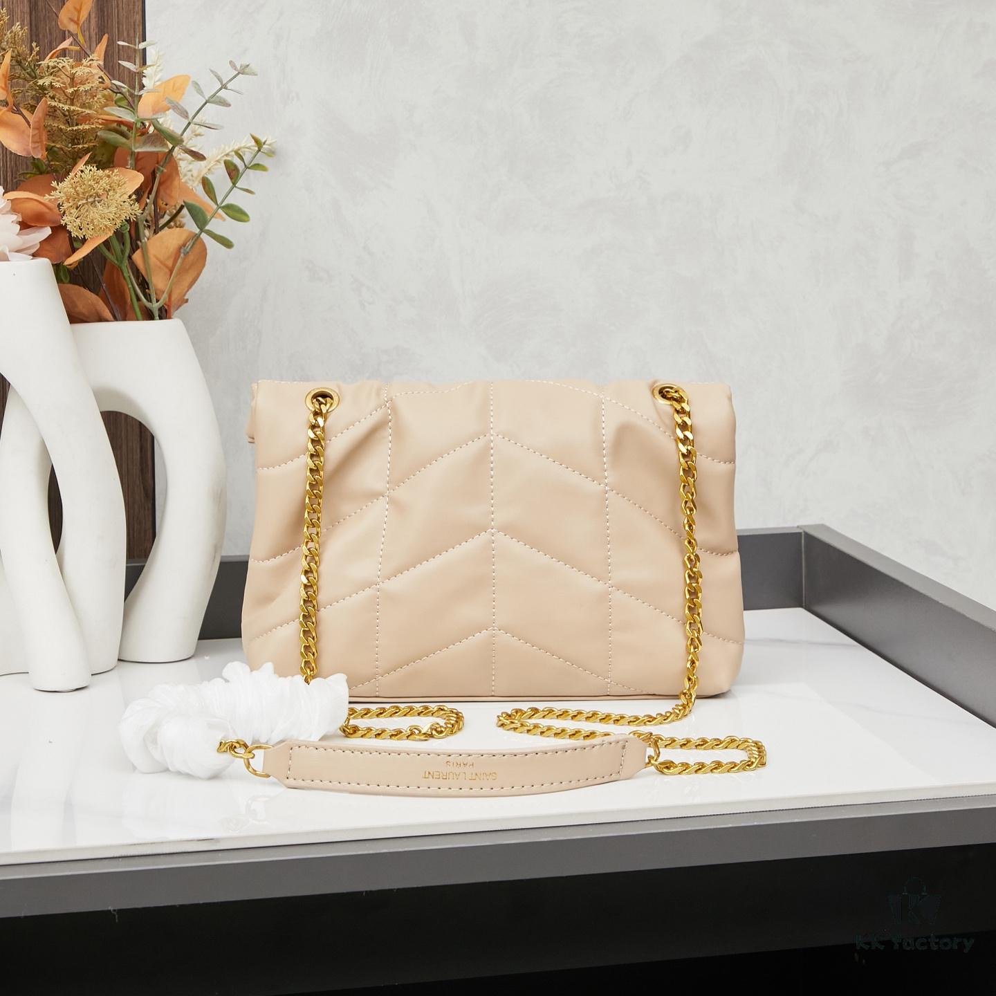 Upgraded Version with Box, Small Size YSL Loulou Puffer Pillow Cloud Bag Recommendation!