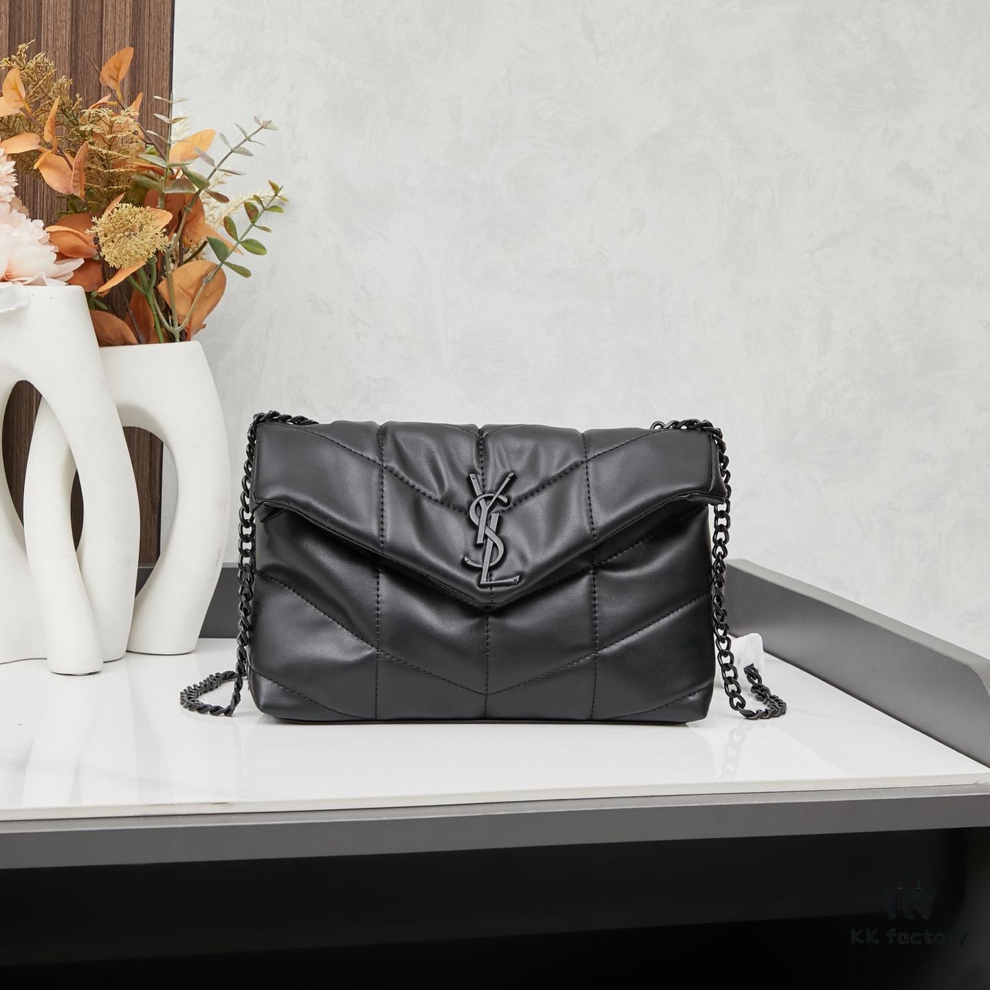 Upgraded Version with Box, Small Size YSL Loulou Puffer Pillow Cloud Bag Recommendation!