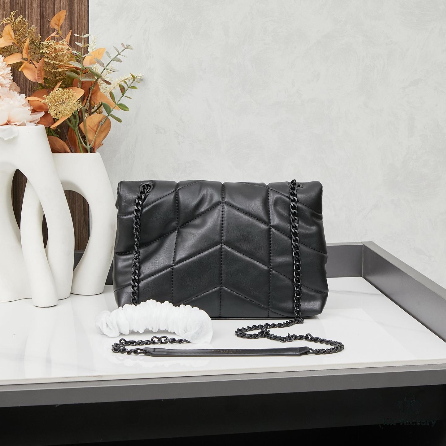 Upgraded Version with Box, Small Size YSL Loulou Puffer Pillow Cloud Bag Recommendation!