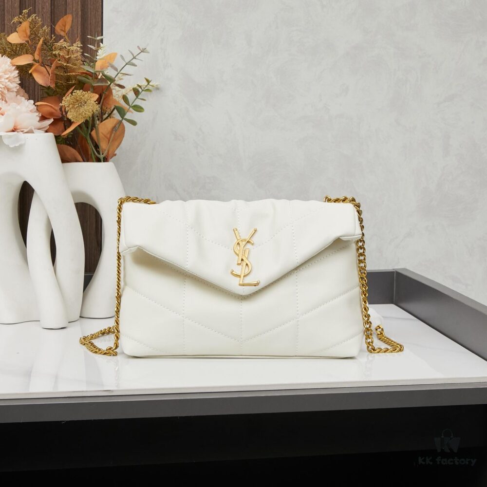 Upgraded Version with Box, Small Size YSL Loulou Puffer Pillow Cloud Bag Recommendation!