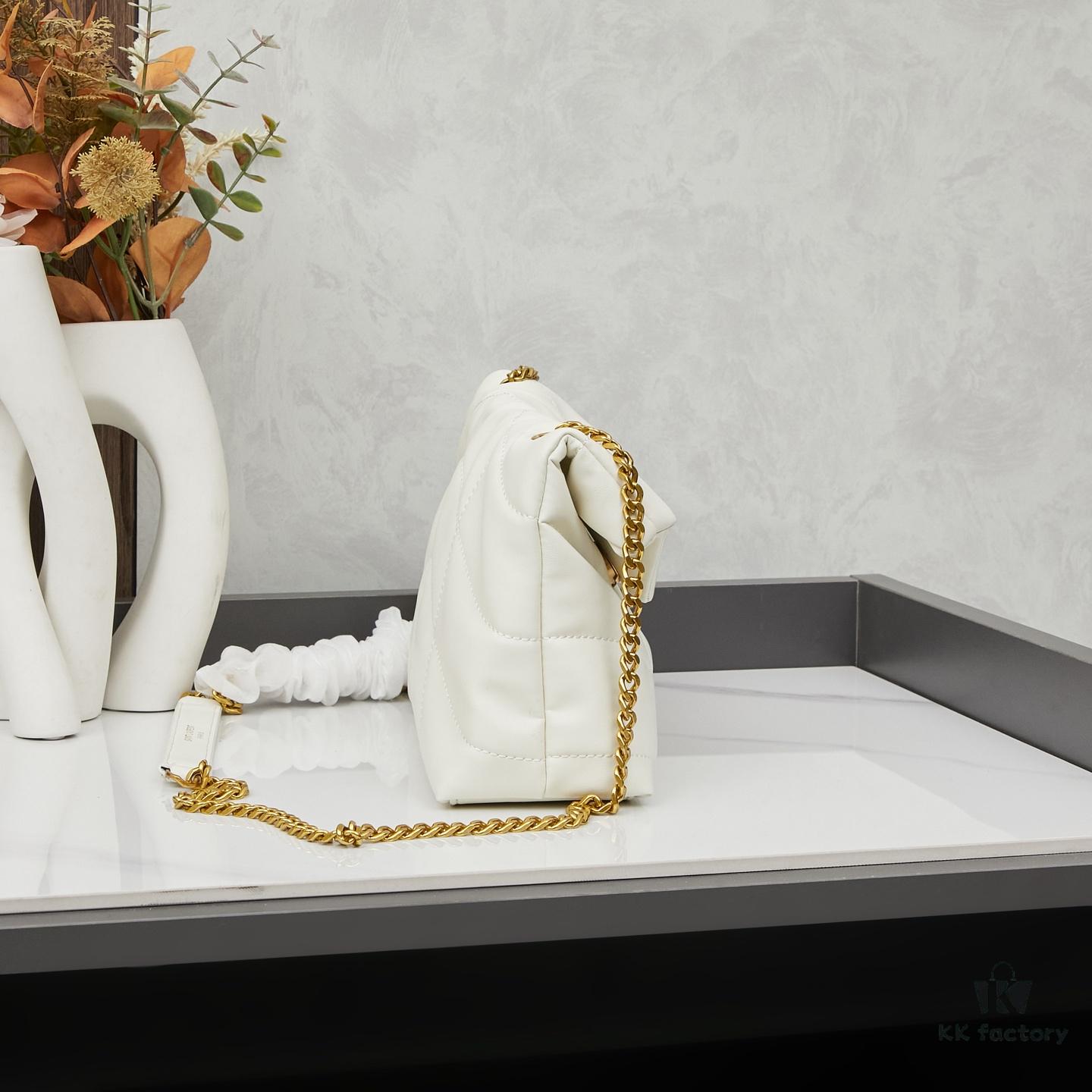 Upgraded Version with Box, Small Size YSL Loulou Puffer Pillow Cloud Bag Recommendation!