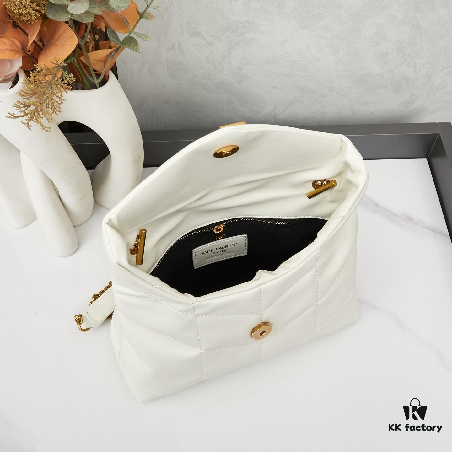 Upgraded Version with Box, Small Size YSL Loulou Puffer Pillow Cloud Bag Recommendation!