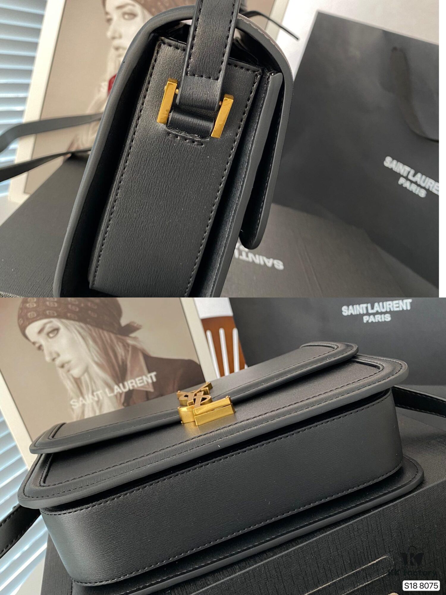 Upgraded Version YSL New Arrival Tofu Bag with Airplane Box Foldable Case