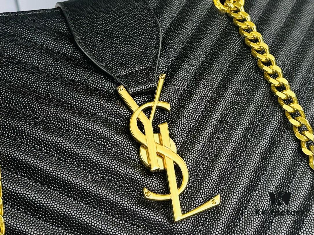 New Arrival with Box Bulk YSL Yves Saint Laurent Caviar Leather Large Tote Bag / Shopping Bag ||| [Black Caviar with Embroidered Thread]