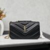 YSL Saint Laurent New LouLou Large Square Bag in Coated Lambskin with Box
