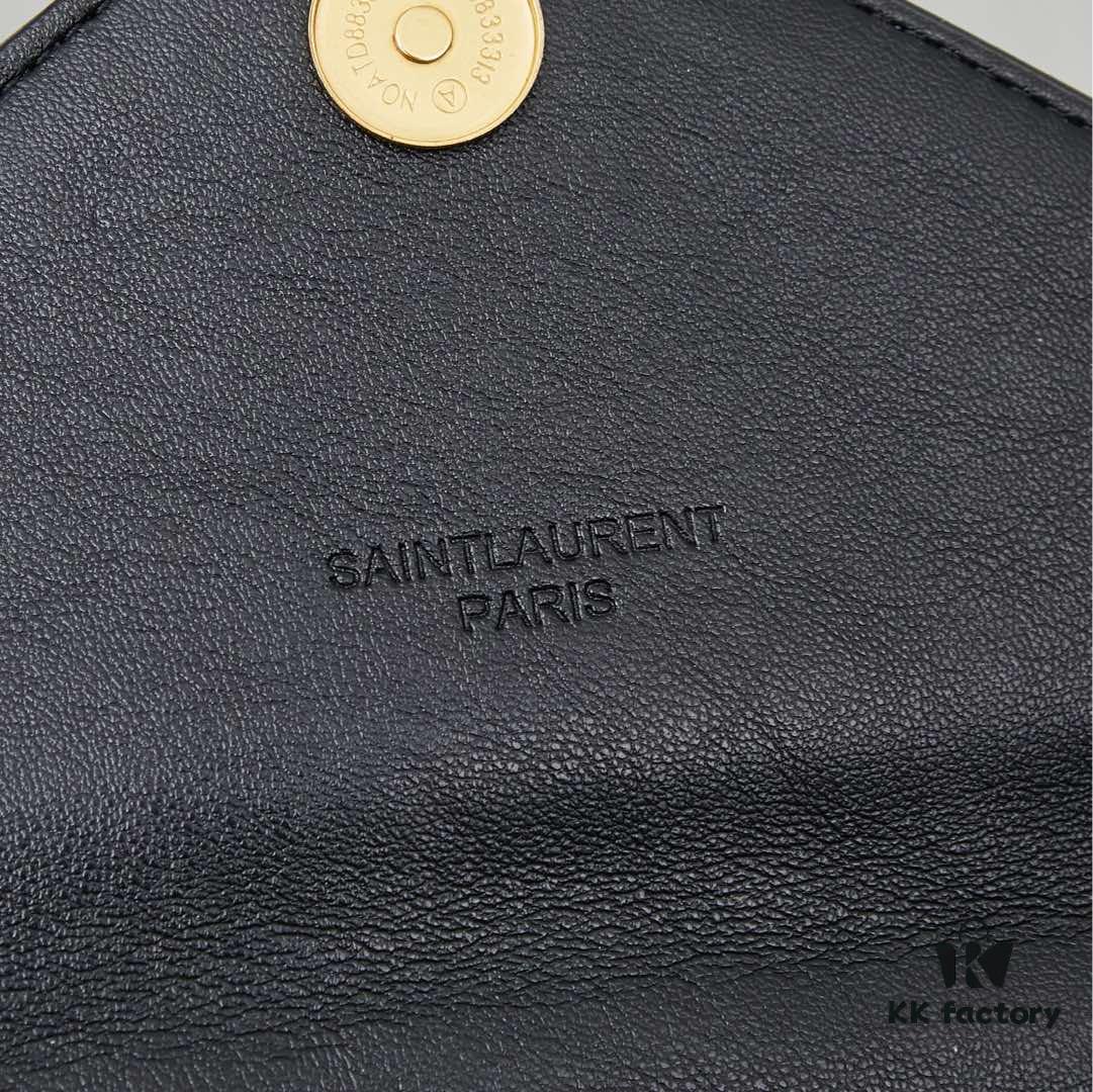 New Arrival with Box 💰 YSL LE MAILLON Quilted Lambskin Chain Bag
