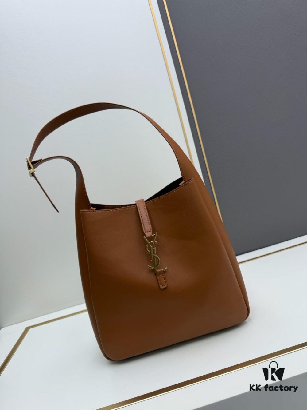 Large New YSL Underarm Bag, Soft and Stylish Calfskin Design with Spacious Capacity