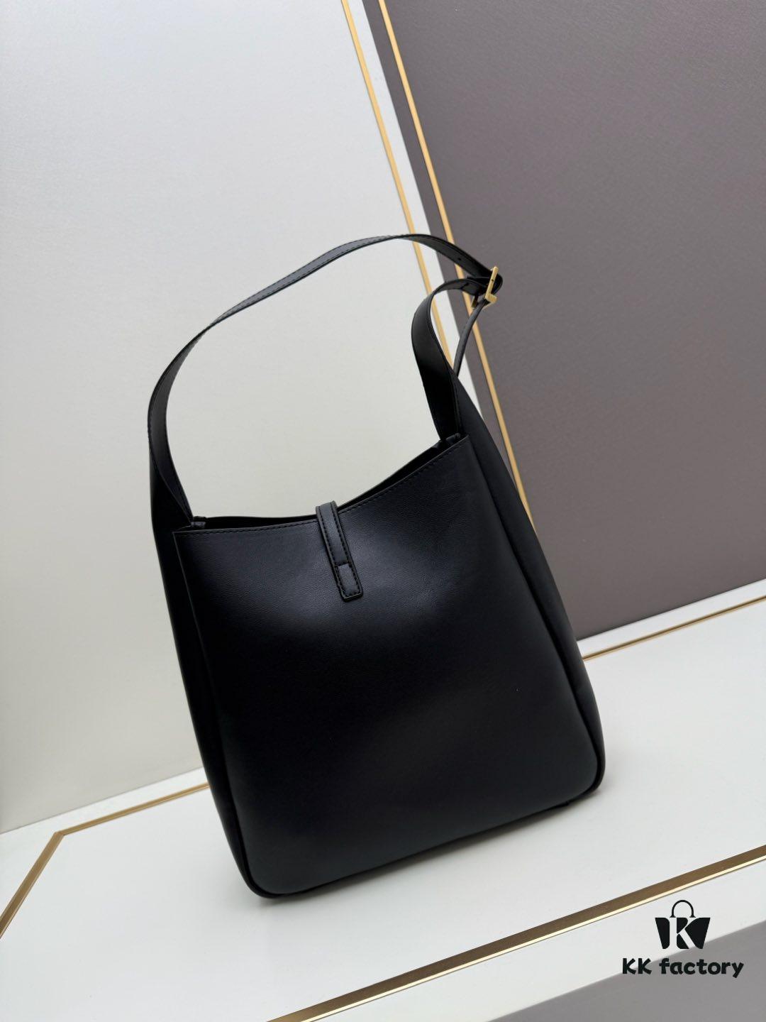 Large New YSL Underarm Bag, Soft and Stylish Calfskin, Spacious for Daily Use