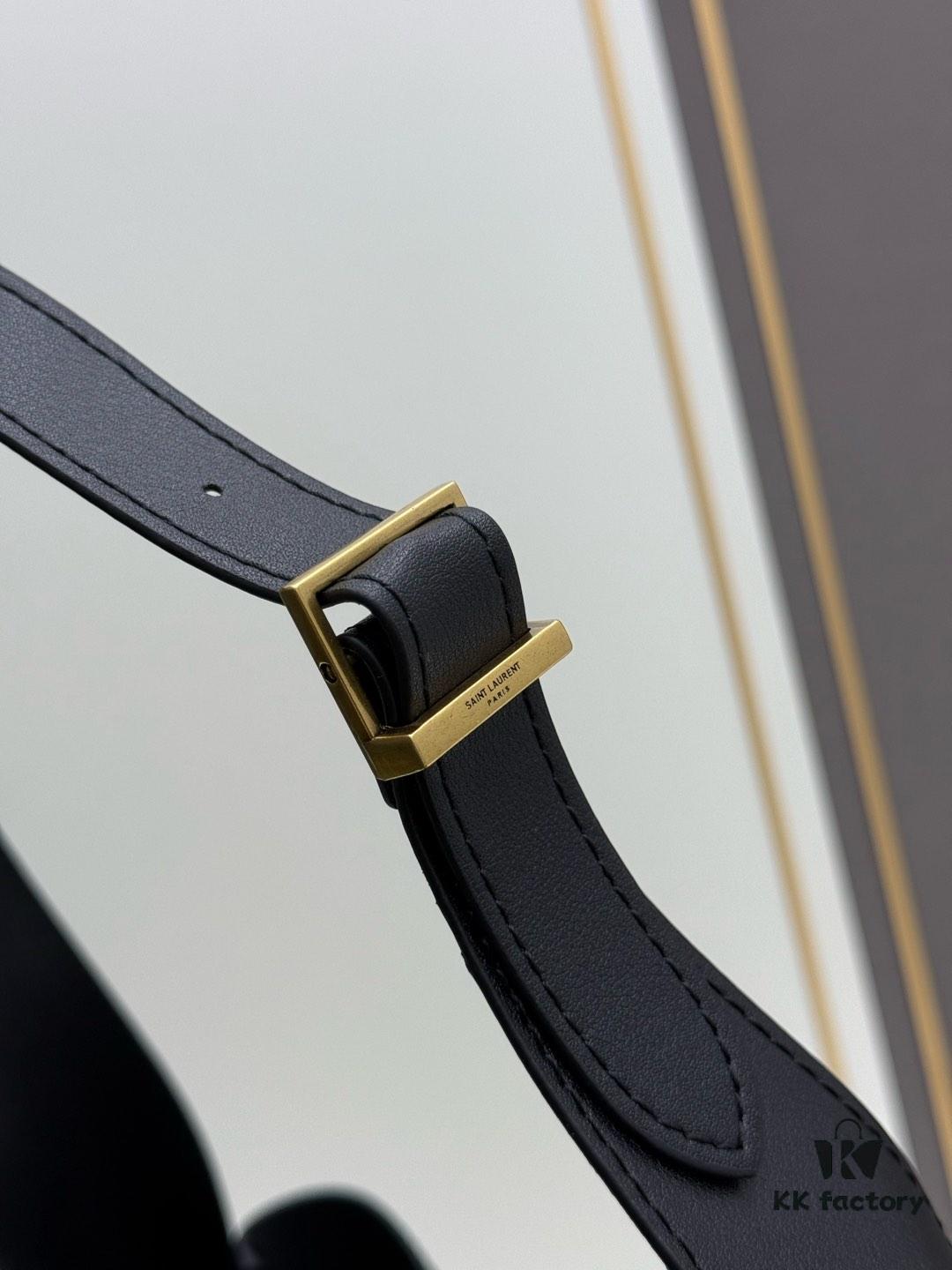 Large New YSL Underarm Bag, Soft and Stylish Calfskin, Spacious for Daily Use