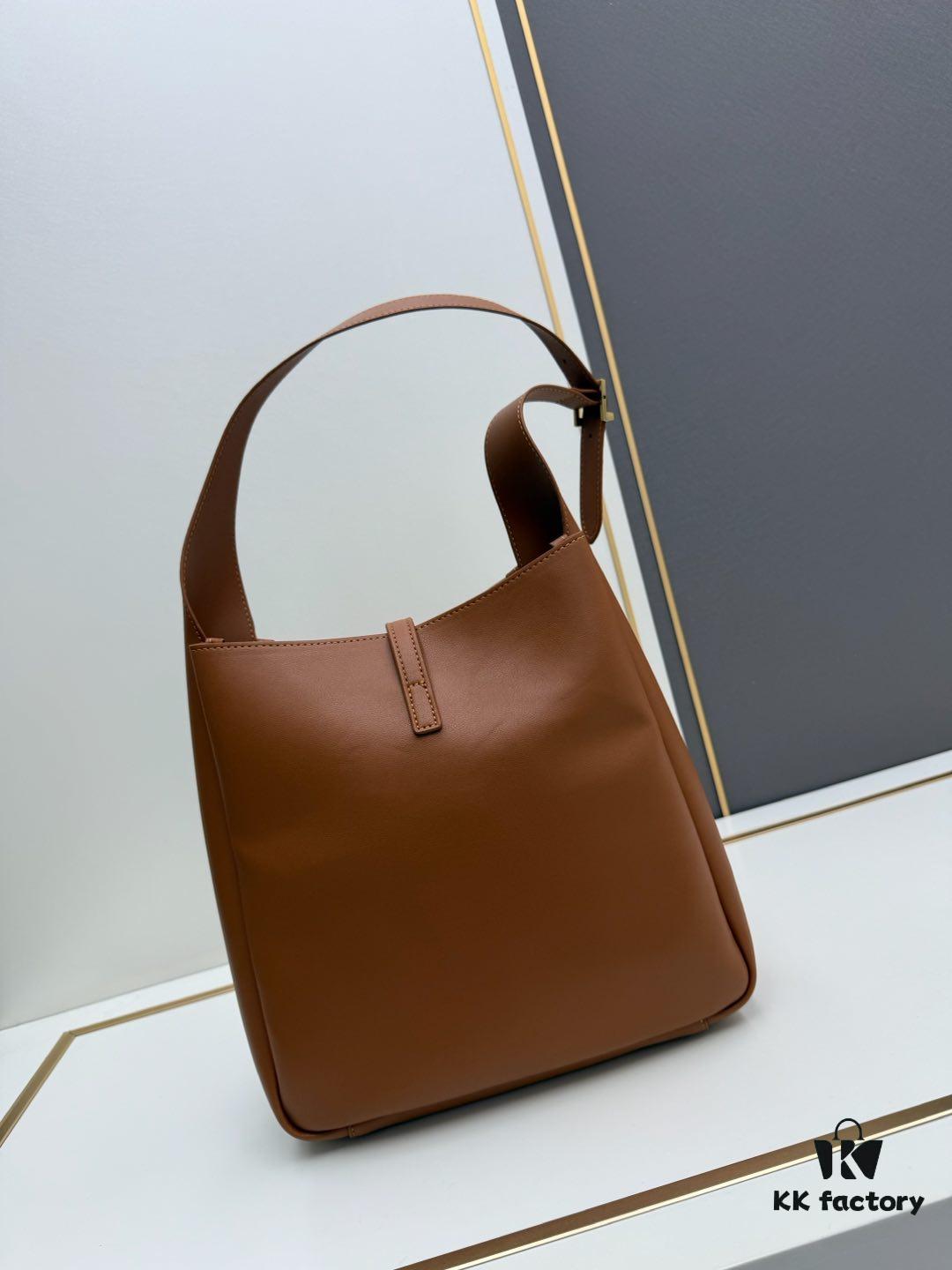 Large New YSL Underarm Bag, Soft and Stylish Calfskin Design with Spacious Capacity