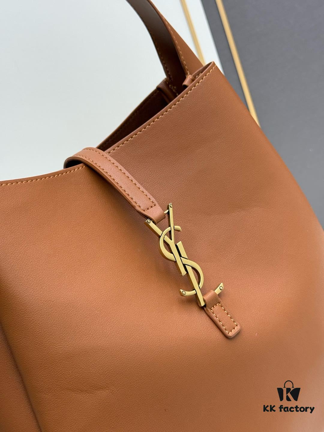 Large New YSL Underarm Bag, Soft and Stylish Calfskin Design with Spacious Capacity