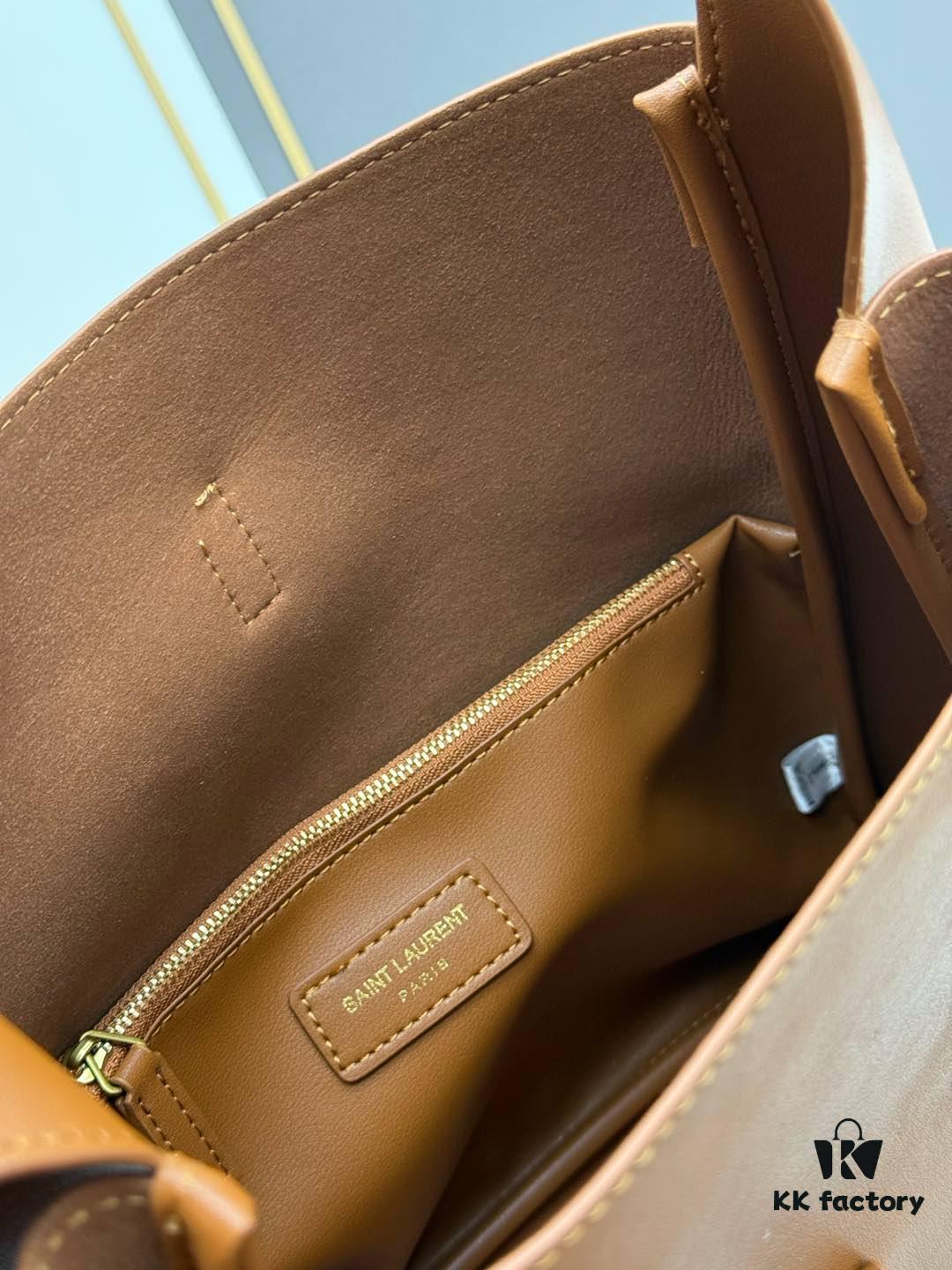 Large New YSL Underarm Bag, Soft and Stylish Calfskin Design with Spacious Capacity