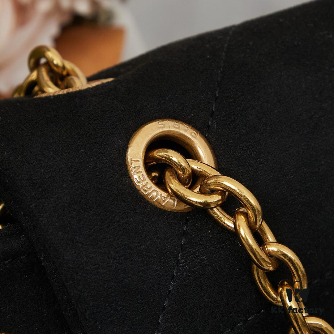 New Arrival with Box 💰 YSL Vintage Classic JAMIE Large Suede Handbag