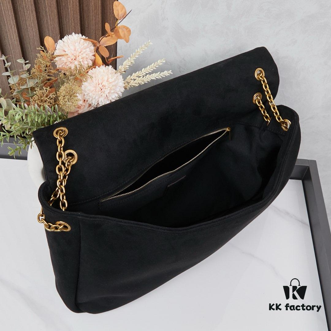 New Arrival with Box 💰 YSL Vintage Classic JAMIE Large Suede Handbag