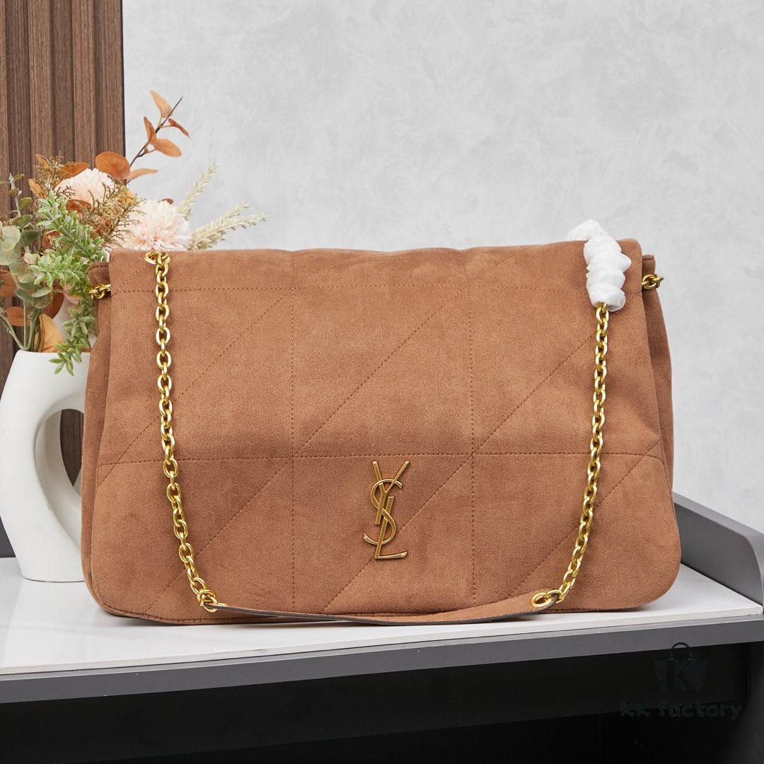 New Arrival with Box 💰 YSL Vintage Classic JAMIE Large Suede Handbag