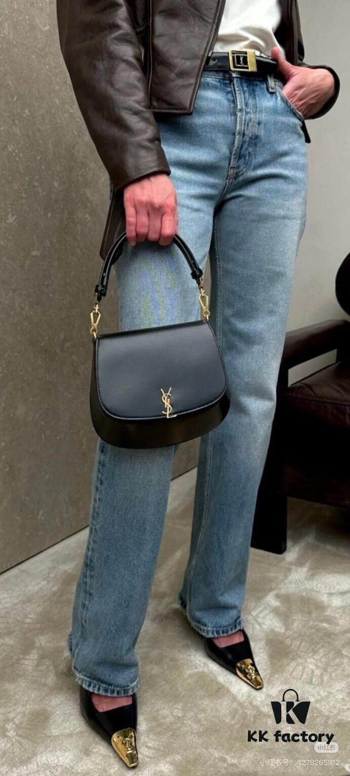 New Voltairé Box Style Bag – Sleek Design with Rich French Elegance, YSL-Inspired Saddle Bag Fusion