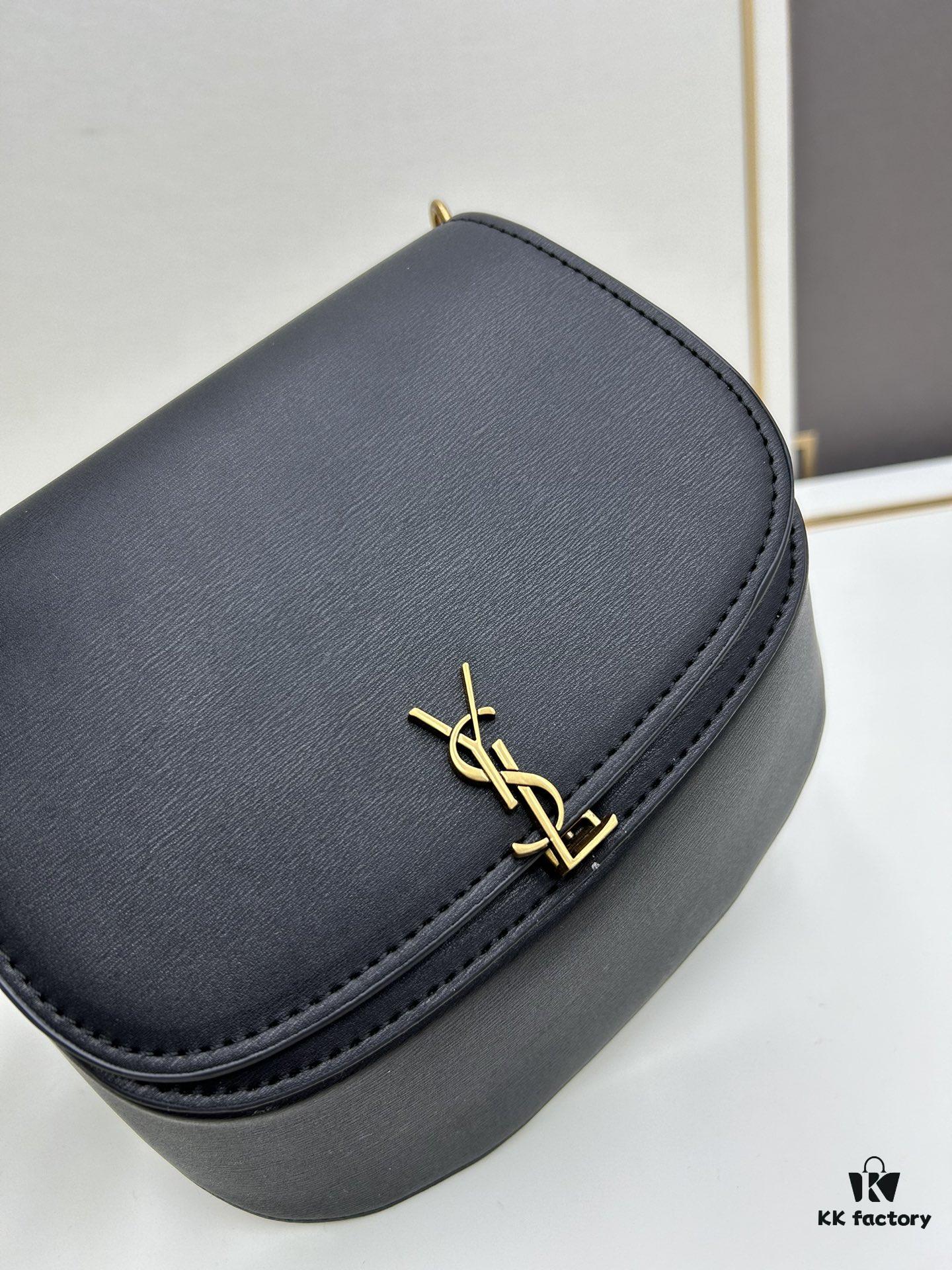 New Voltairé Box Style Bag – French Elegance with Adjustable Strap, Calfskin Shoulder/Saddle Bag