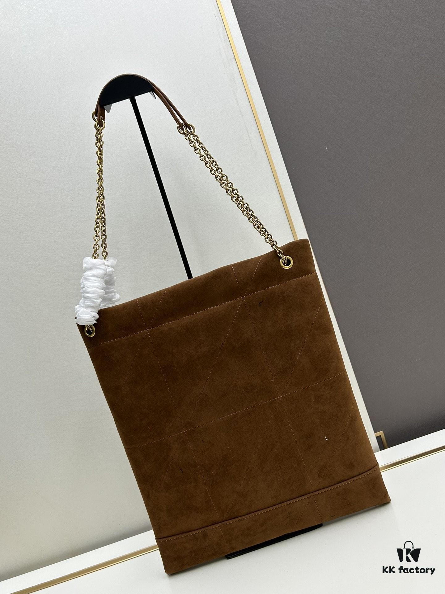 New Matte Suede YSL Jamie Bag with Box 💰YSL ||| I really don't want to call it a trash bag because it's simply too beautiful—definitely not trashy at all. Falling in love instantly upon wearing it.